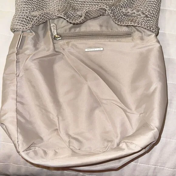 The Sak Tan Macrame Backpack String Bag Purse